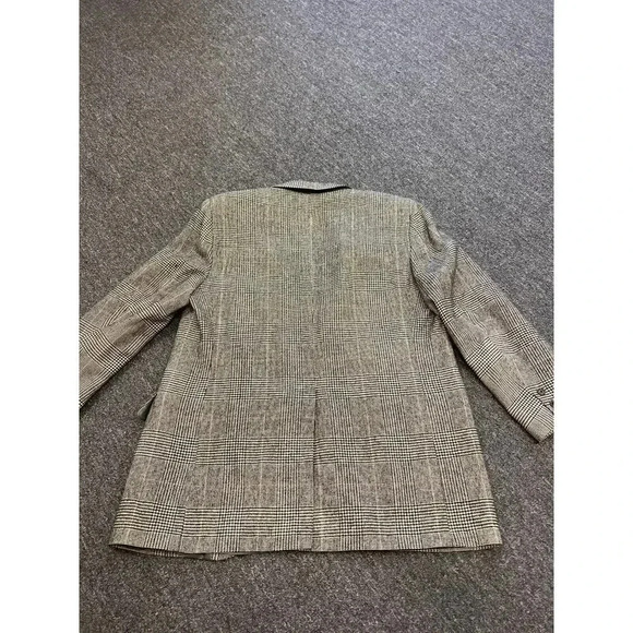 Brooks Brothers Men Gray Houndstooth Notch Lapel Camel Hair Single Breas… - Picture 3 of 11